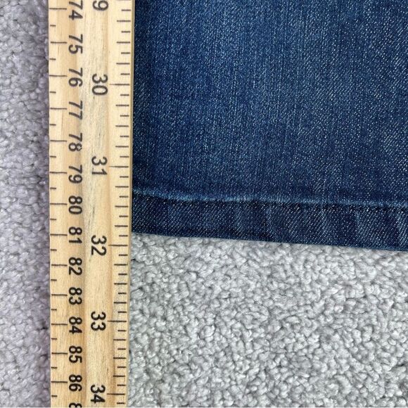 Loft Jeans Women's 6 Blue Modern Flare Low Rise Dark Denim Stretch - Picture 11 of 13